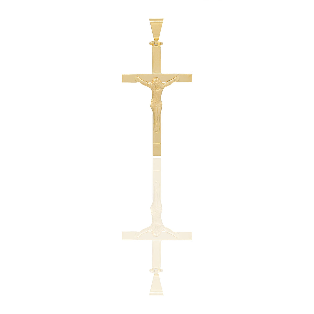 Ciondoli Oro Giallo Oro 18 carati Croce con Cristo Solo oro 6,2cm x 3,1cm