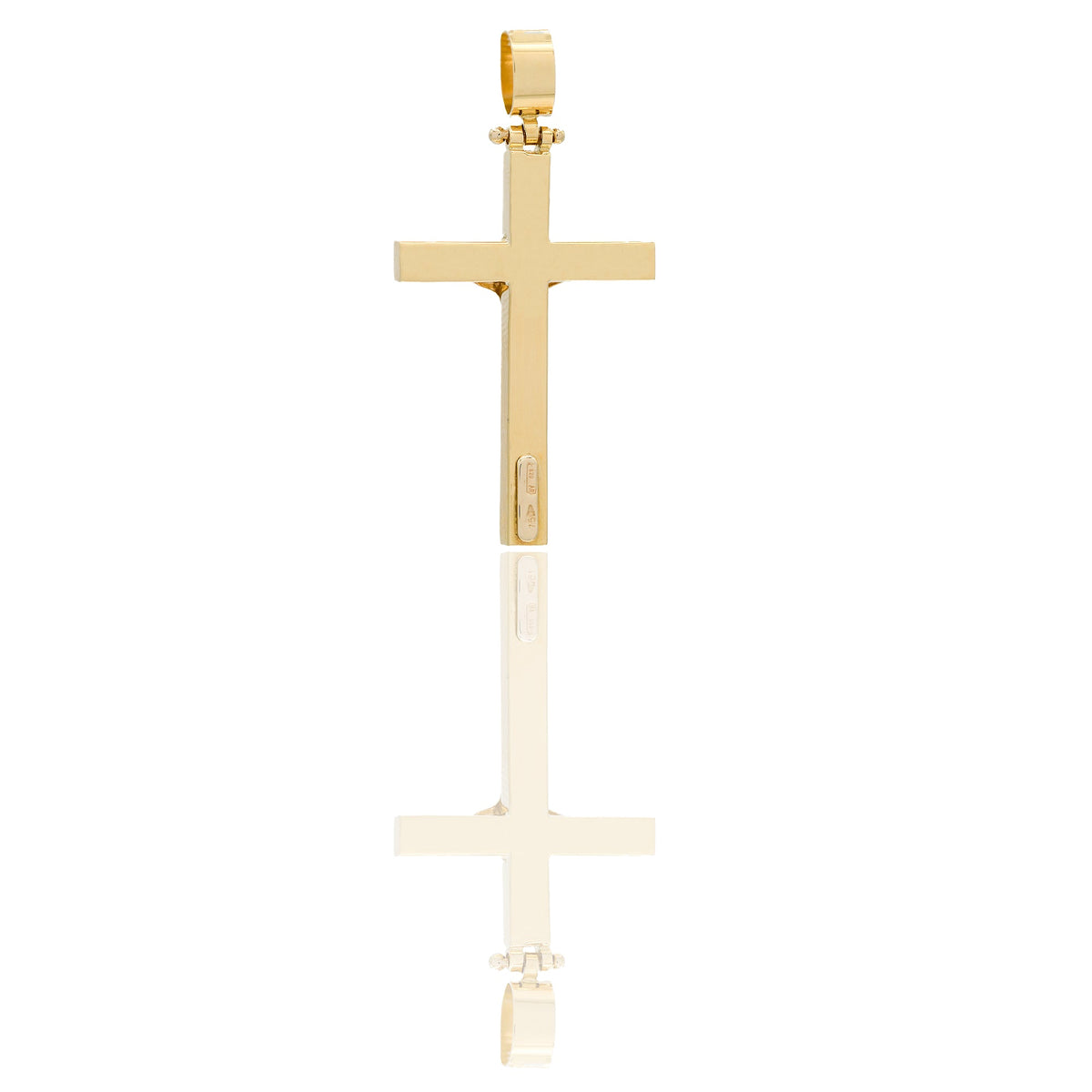 CIONDOLO CROCE CON CRISTO liscia