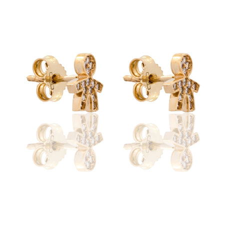 ORECCHINI DONNA BIMBO PAVE'