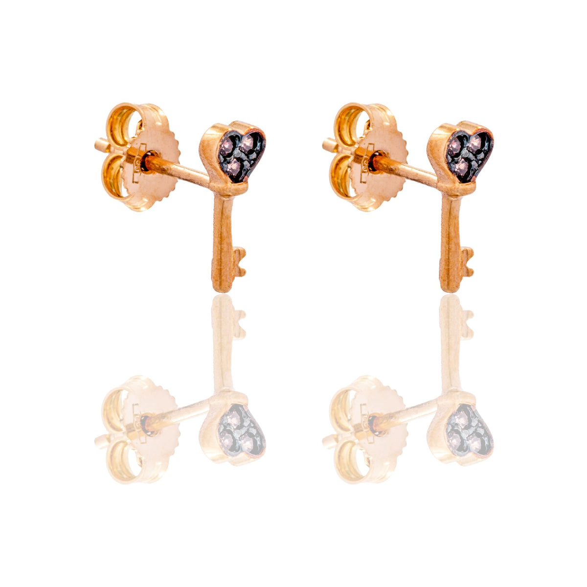 ORECCHINI DONNA CHIAVE CON CUORE