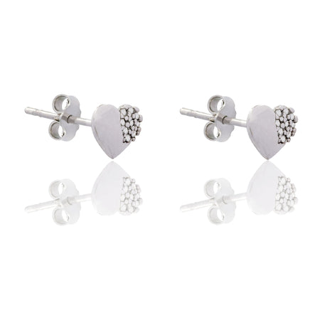 ORECCHINI DONNA CUORE CON PUNTA