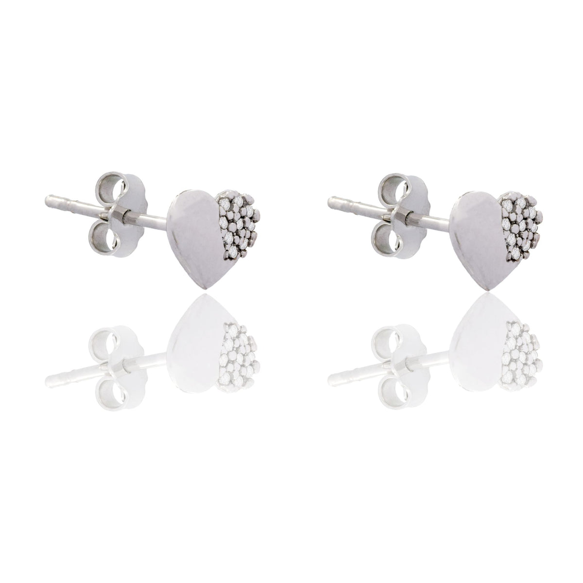 ORECCHINI DONNA CUORE CON PUNTA