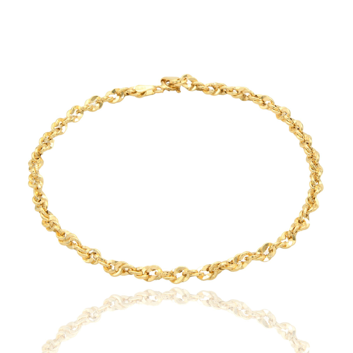 Bracciale Oro Giallo Oro 18 carati Iride 050 Solo Oro cm. 22