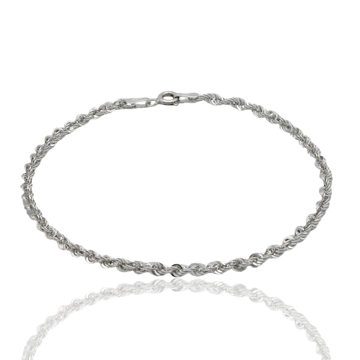 Bracciale Oro Bianco Oro 18 carati America 030 Solo Oro cm 19