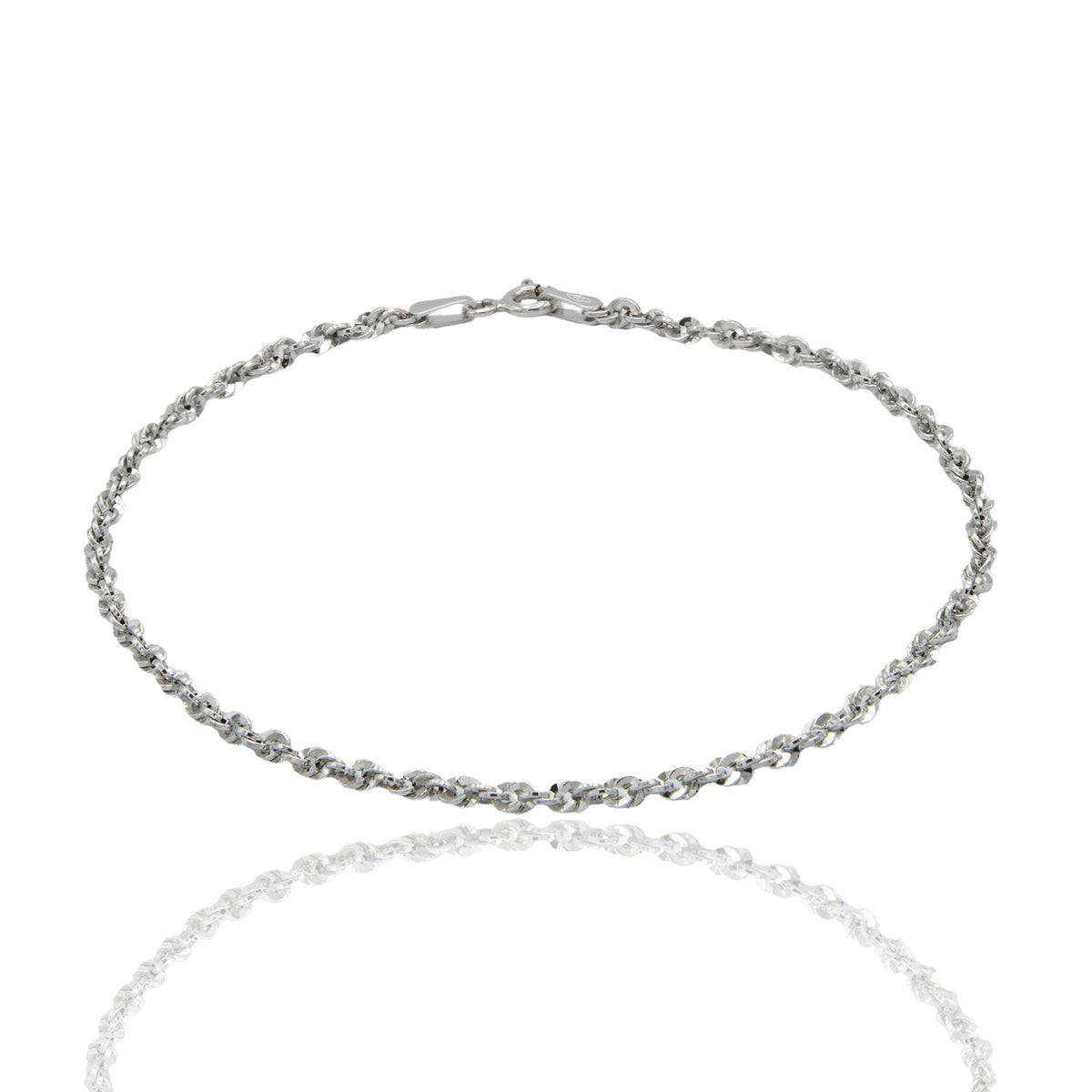 Bracciale Oro Bianco Oro 18 carati Iride 030 Solo Oro cm. 19