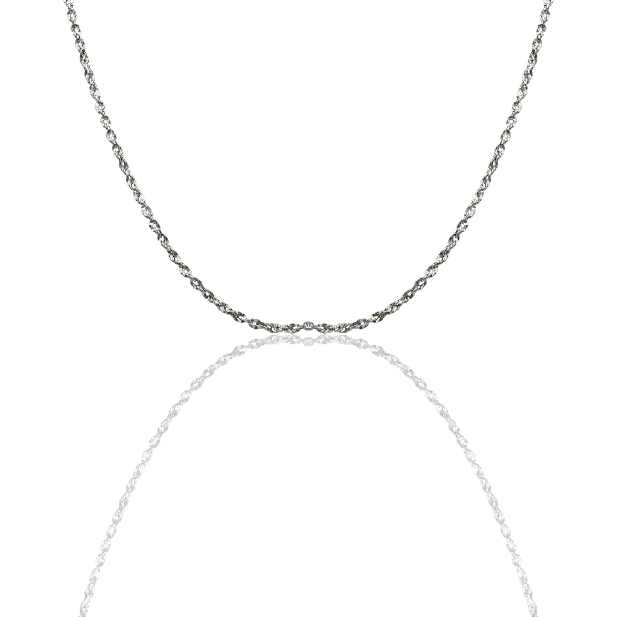 Collana Oro Bianco Oro 18 carati Iride 030 Solo Oro