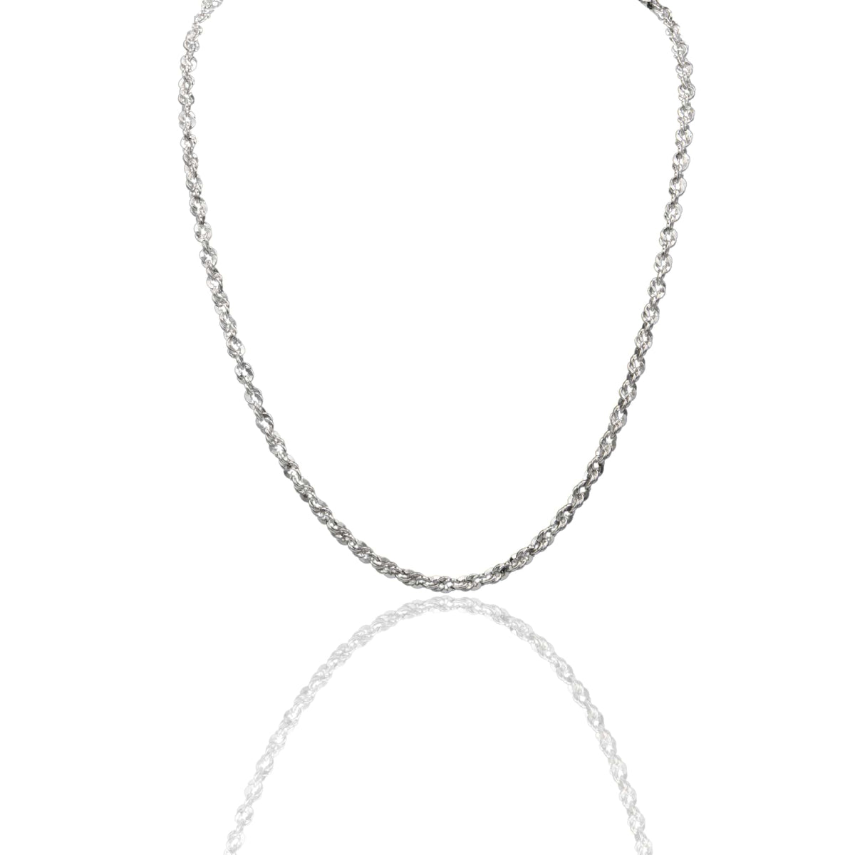 Collana Oro Bianco Oro 18 carati Iride 050 Solo Oro