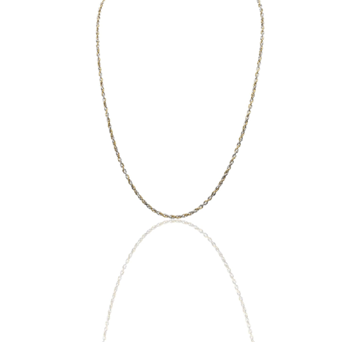 Collana Oro Giallo Oro Bianco Oro 18 carati Iride 030 Solo Oro