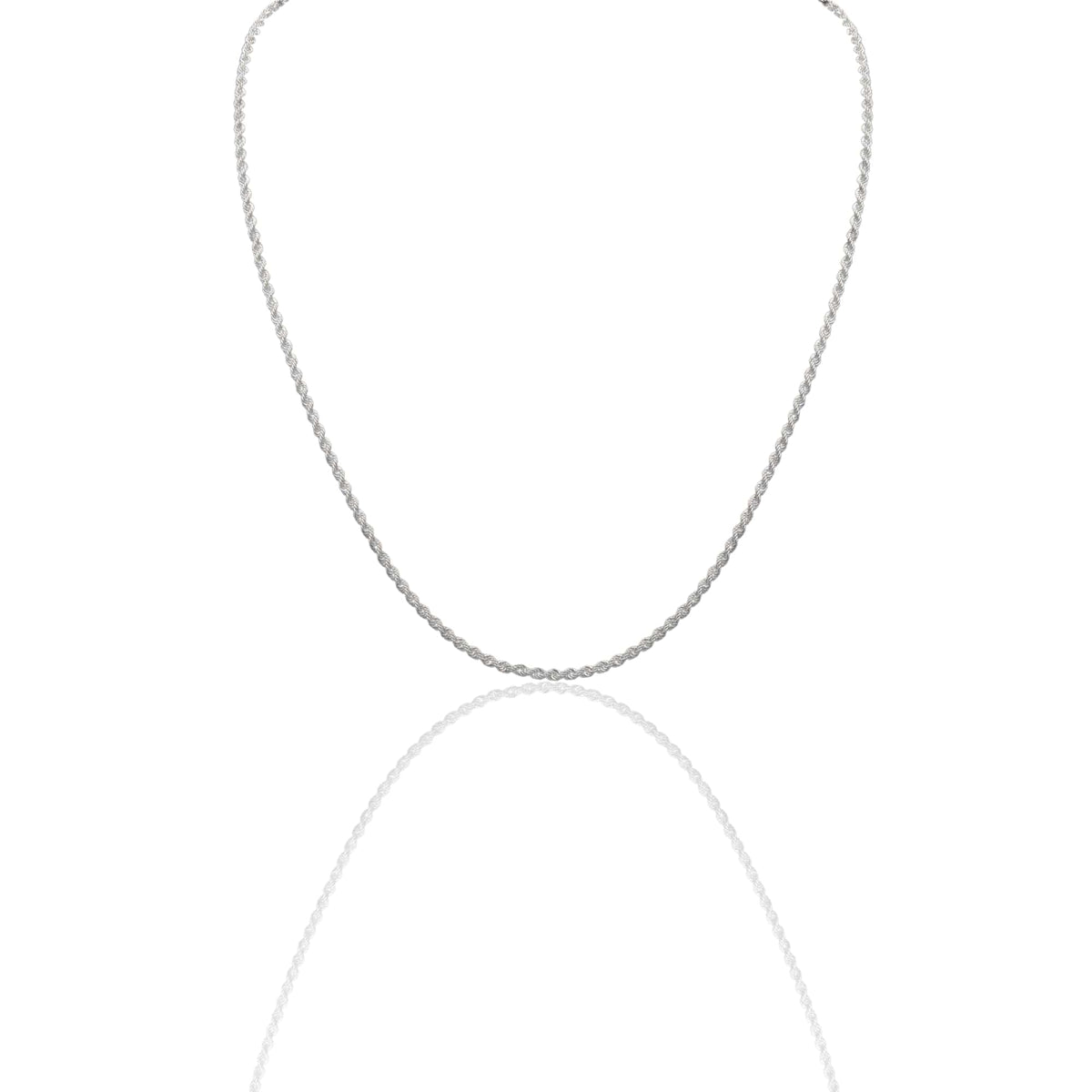 Collana Oro Bianco Oro 18 carati Laser 040 Solo Oro