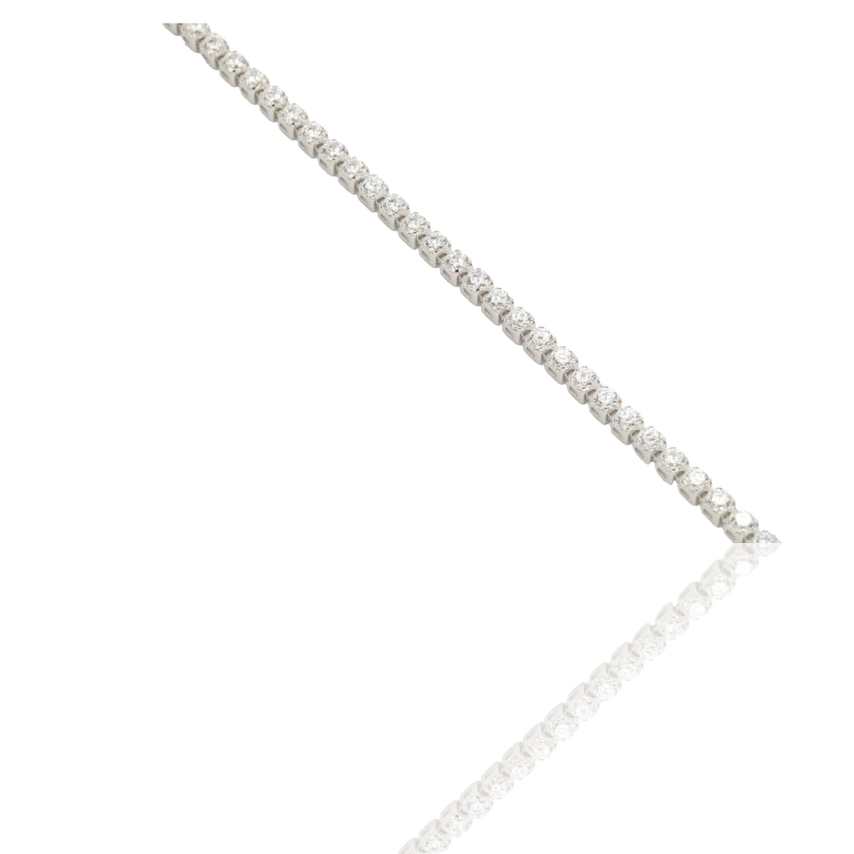 BRACCIALE TENNIS BIANCO MORBIDO