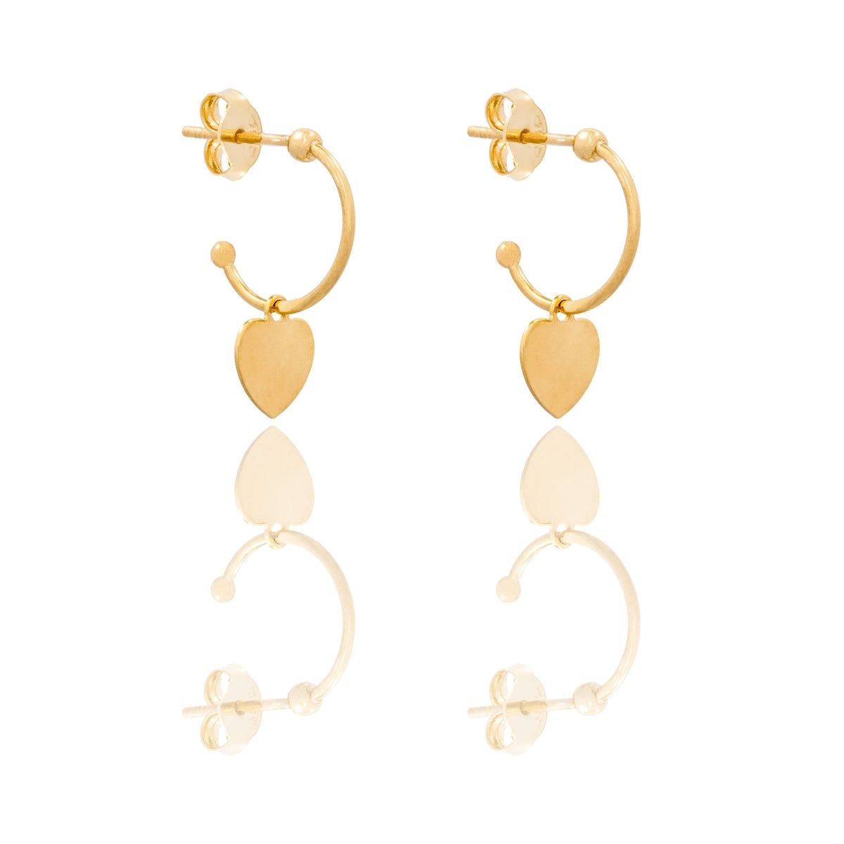 ORECCHINI DONNA CERCHIETTO CON CUORE