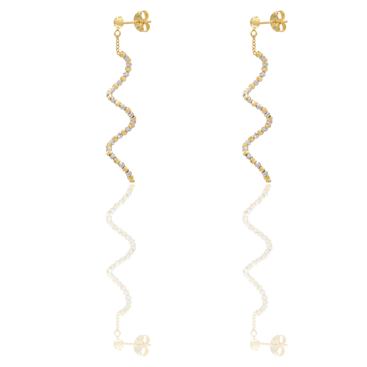 ORECCHINI DONNA SPIRALE SFERA SLASH