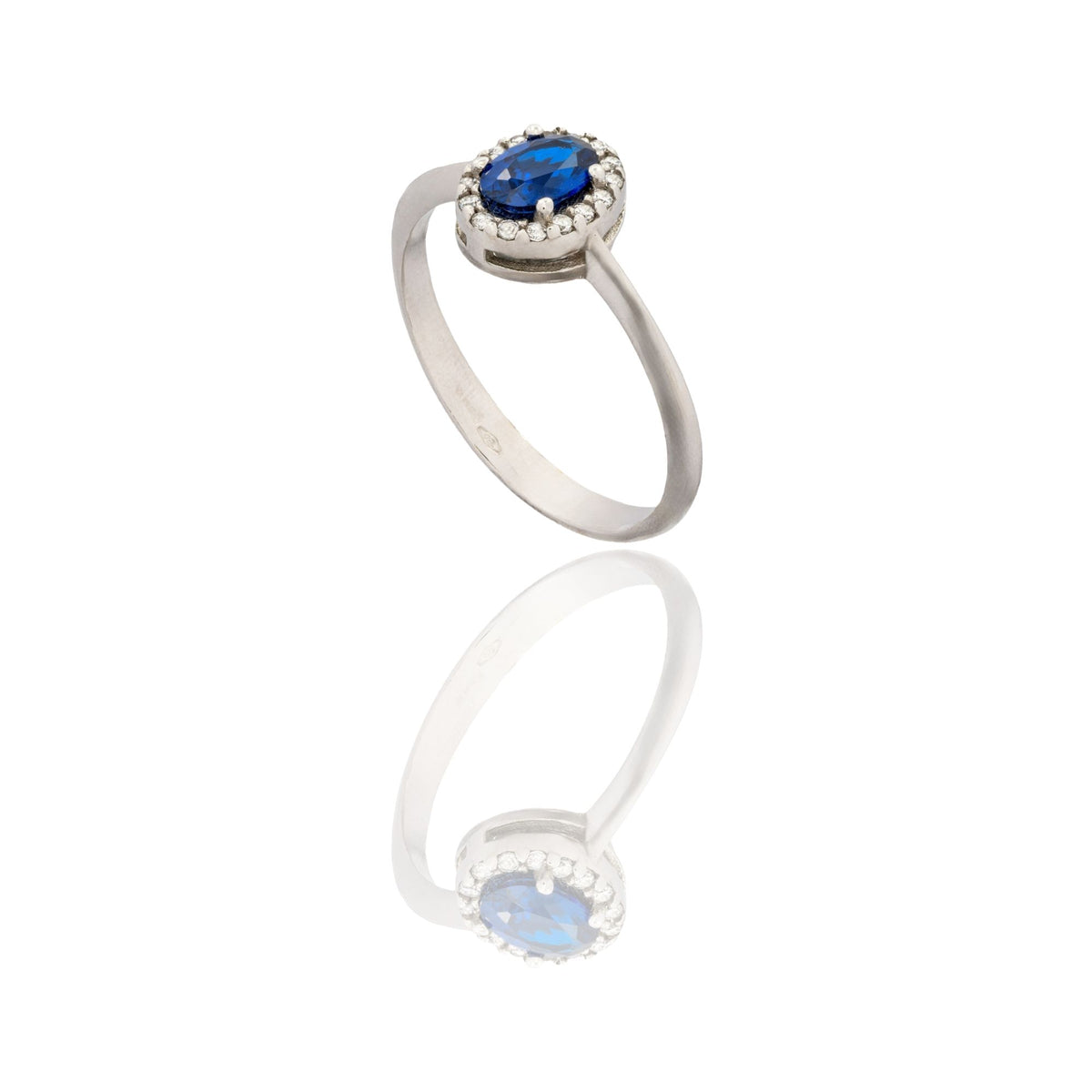 ANELLO DONNA OVALE CENTRO E CONTORNO
