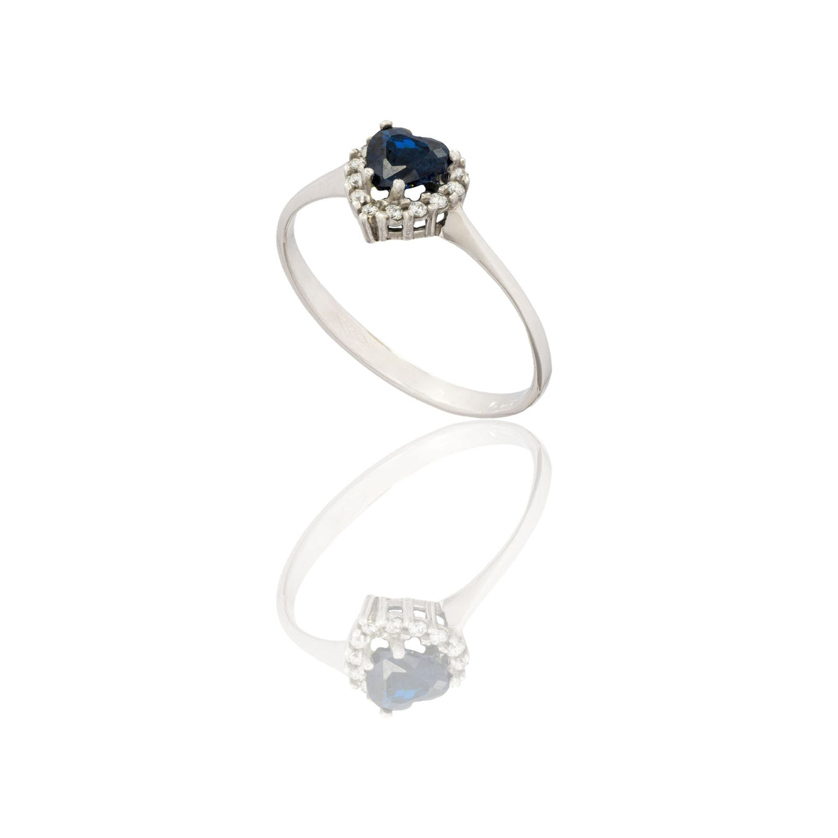 ANELLO DONNA CUORE CENTRO E CONTORNO