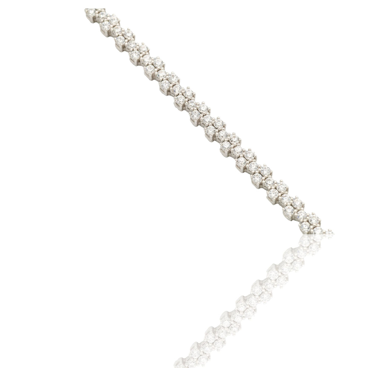 BRACCIALE TENNIS BIANCO