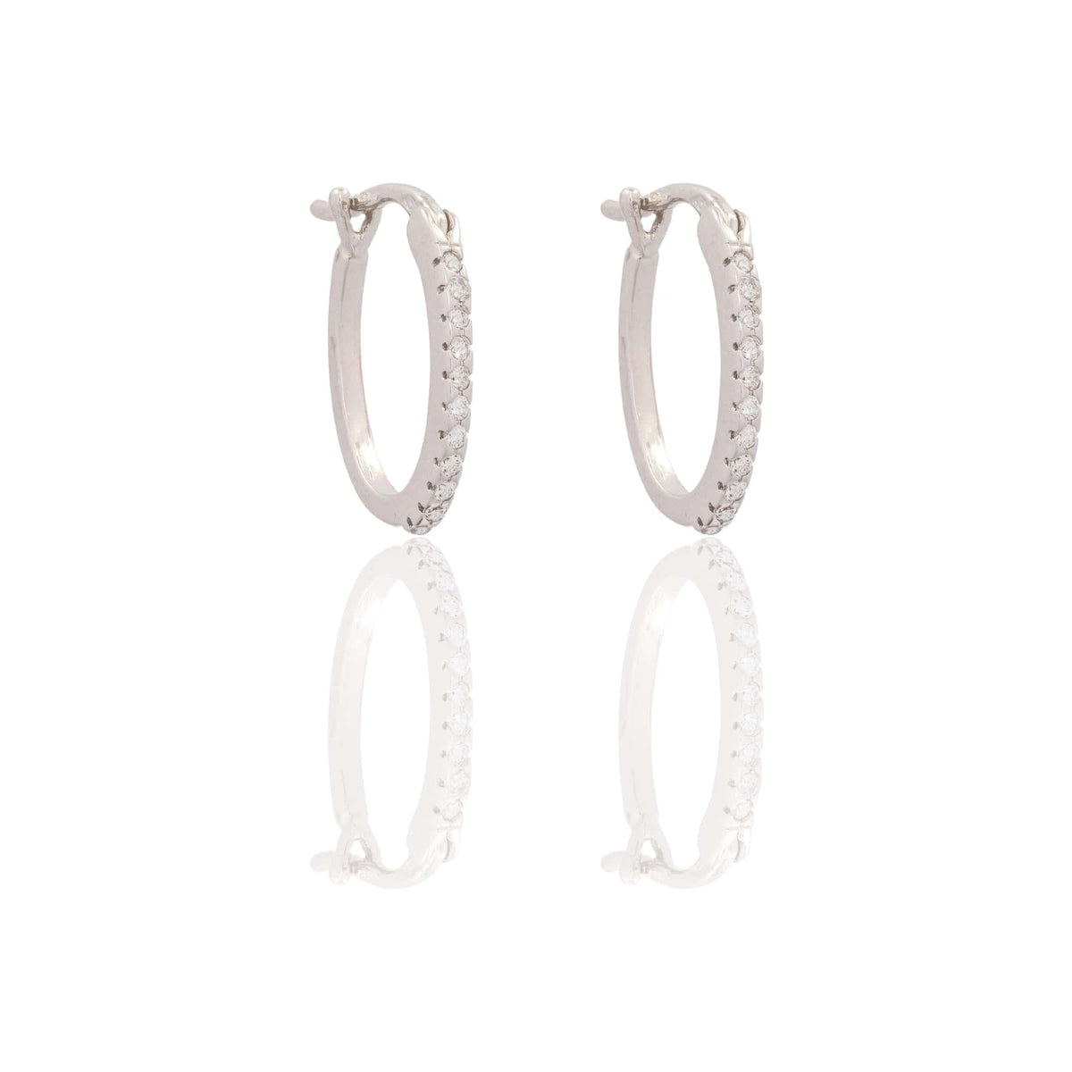 ORECCHINI DONNA OVALI PAVE'