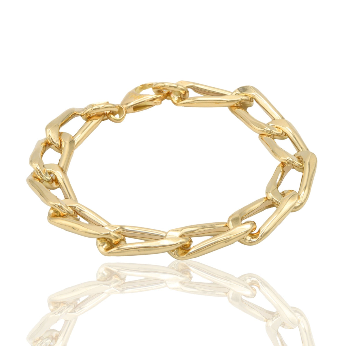 Bracciale Oro Giallo Oro 18 carati Groumette Larga Solo Oro