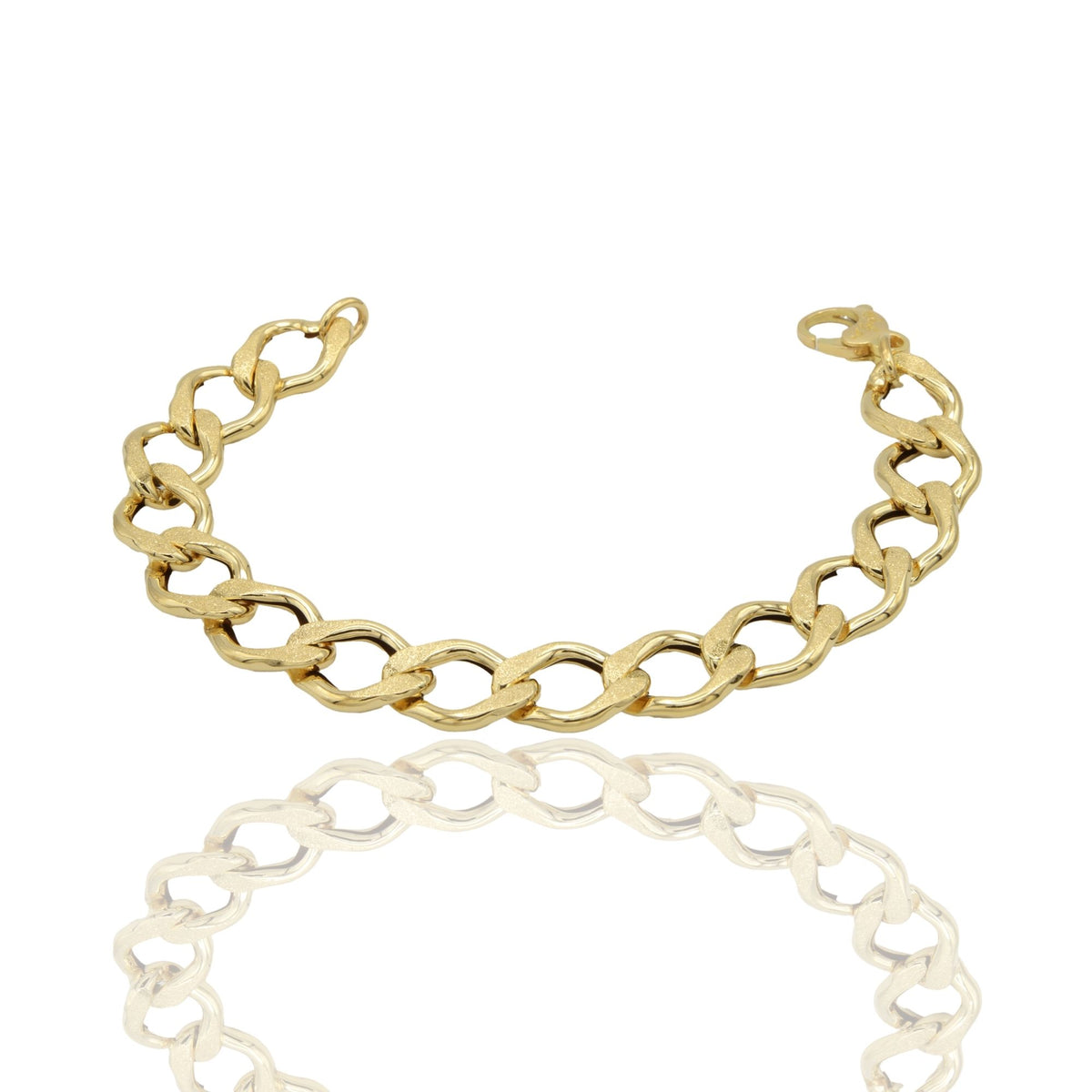 Bracciale Oro Giallo Oro 18 carati Catena Solo Oro 2 mis.