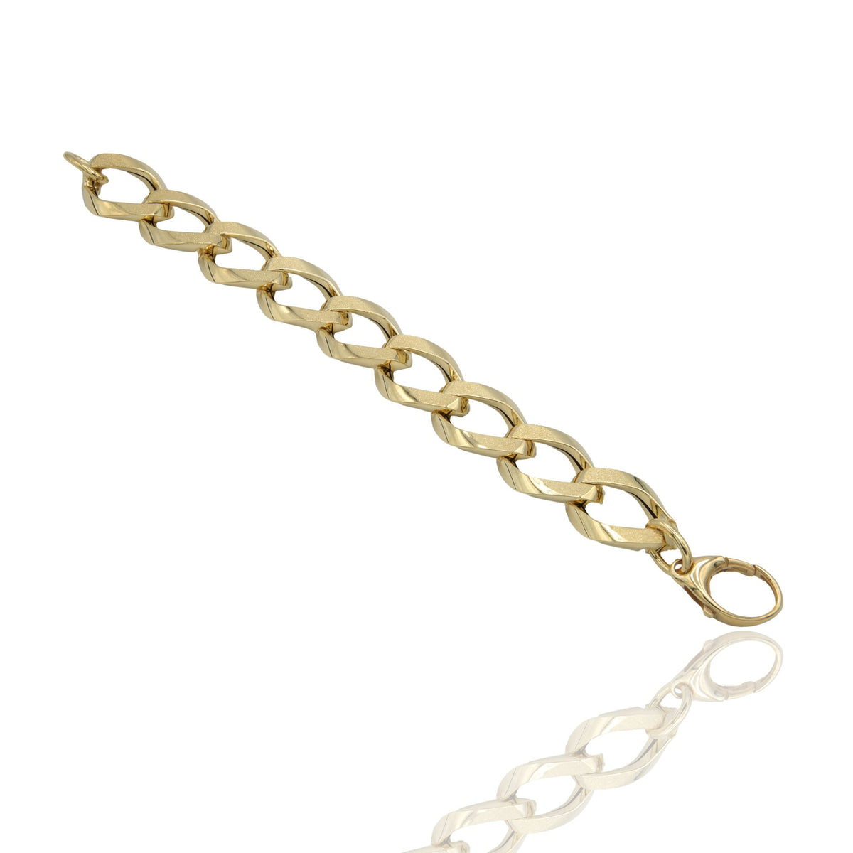Bracciale Oro Giallo Oro 18 carati Catena Solo Oro 3 mis.