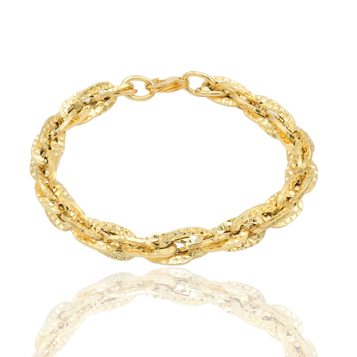 Bracciale Oro Giallo Oro 18 carati Catena Solo Oro