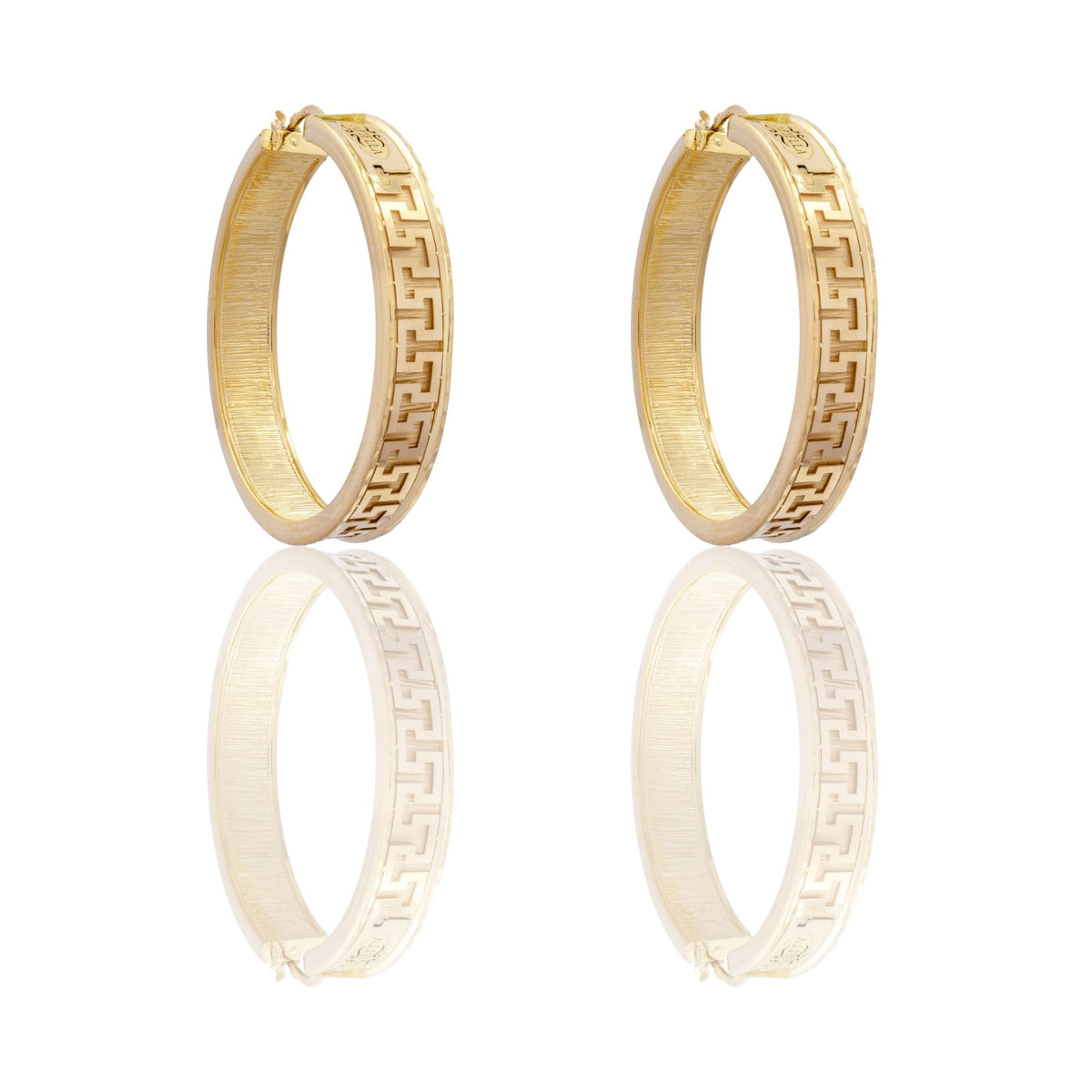 ORECCHINI DONNA CERCHI CON GRECA