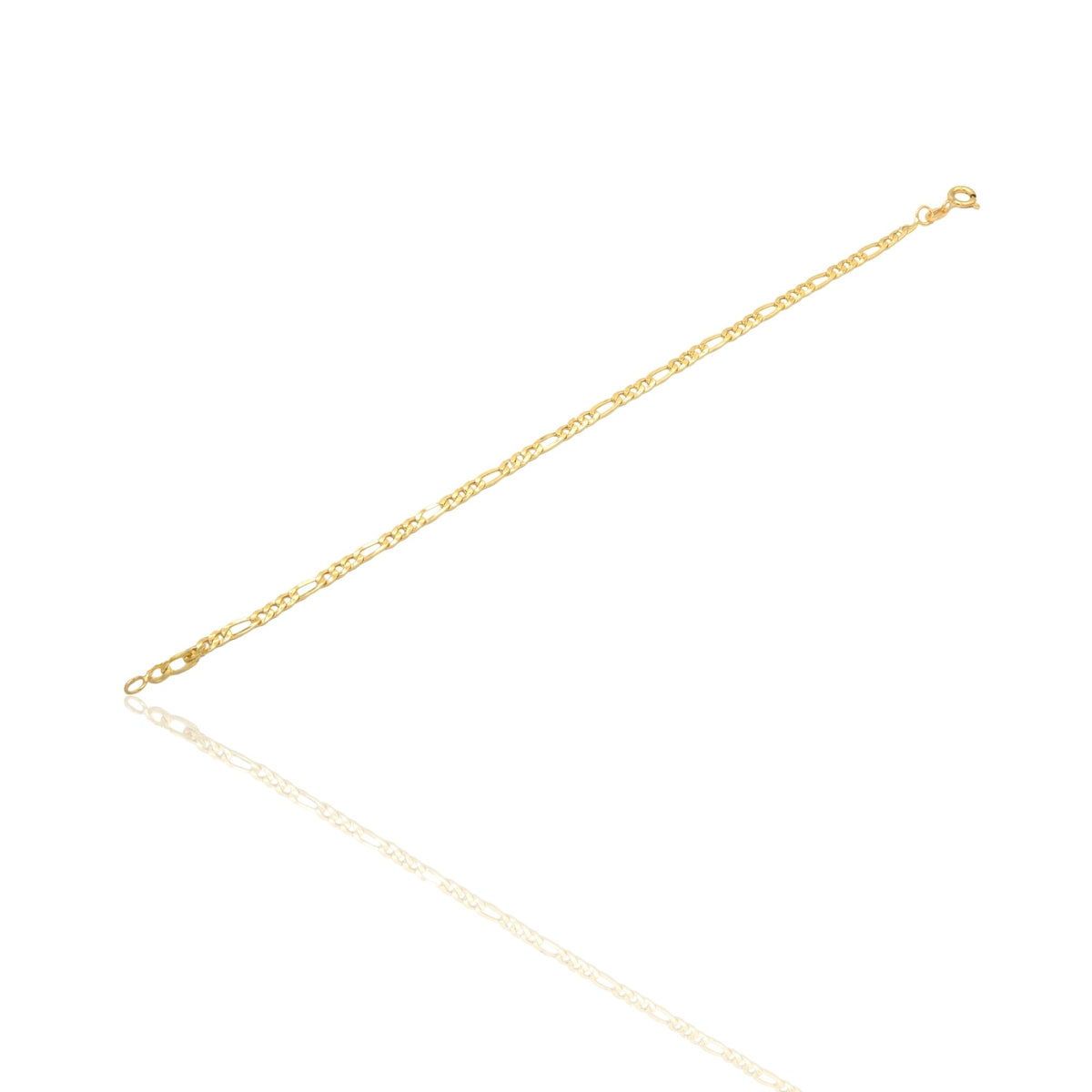 Bracciale Oro Giallo Oro 18 carati Catena Maglia 3+1 Solo Oro
