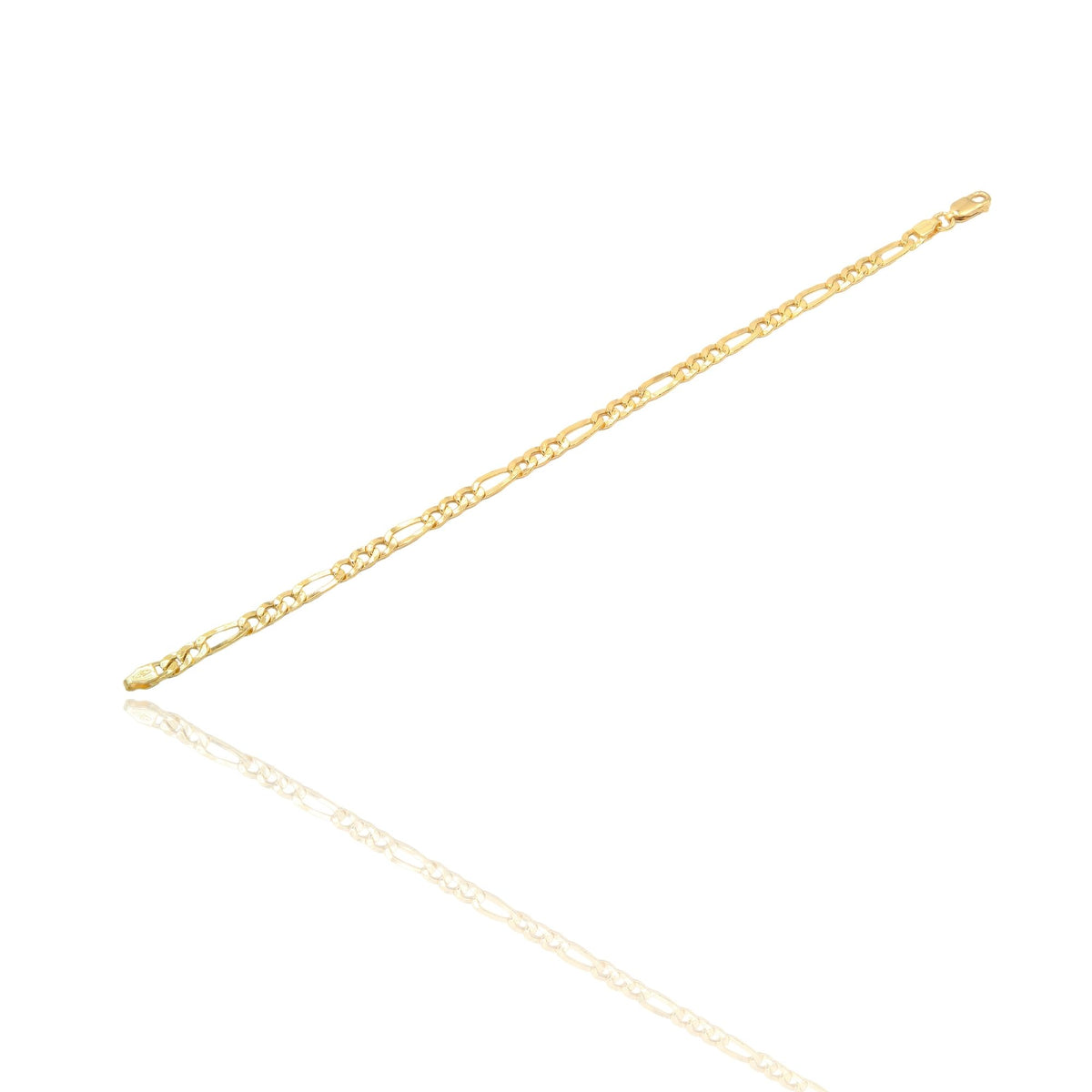 Bracciale Oro Giallo Oro 18 carati Catena Maglia 3+1 Solo Oro