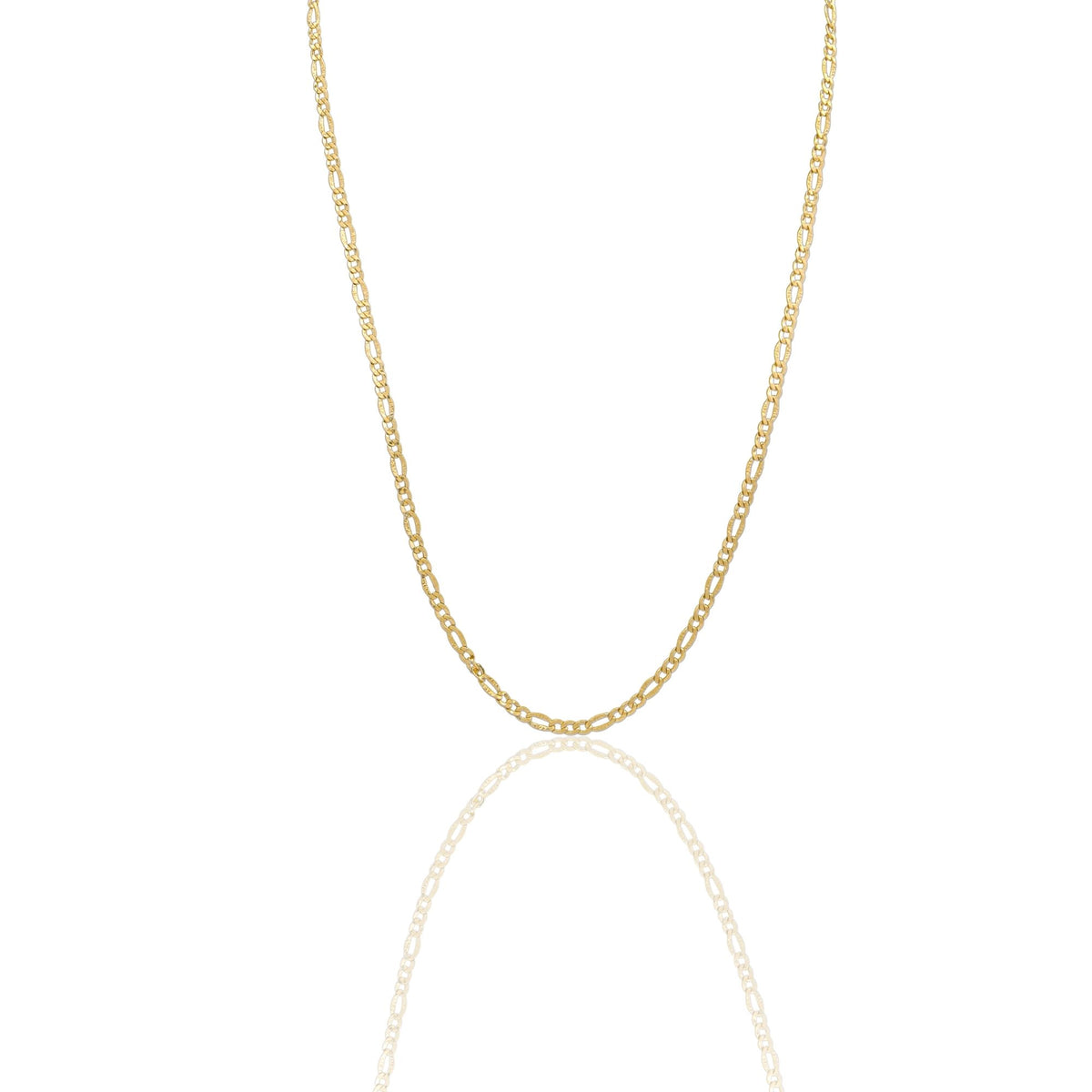 Collana Oro Giallo Oro 18 carati Catena Maglia 3+1 Solo Oro cm.50