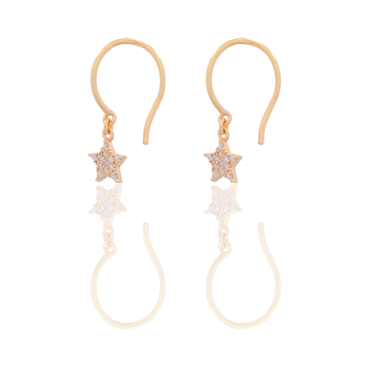 ORECCHINI DONNA STELLA PENDENTE CHIUSURA MONACHINA