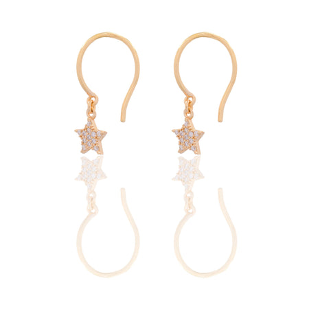 ORECCHINI DONNA STELLA PENDENTE CHIUSURA MONACHINA