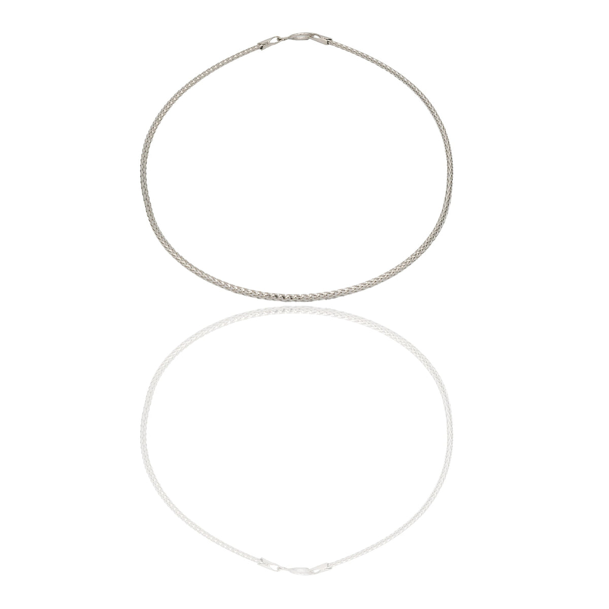 Bracciali Oro Bianco canna flex Solo Oro Spessore filo mm.1