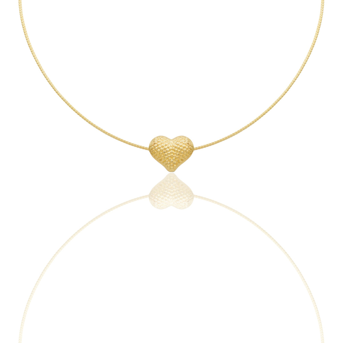 Collane Oro Giallo Elettroformato Solo Oro Lunghezza cuore cm. 1,5 Larghezza Cuore cm. 1,8 Spessore Cuore mm. 8