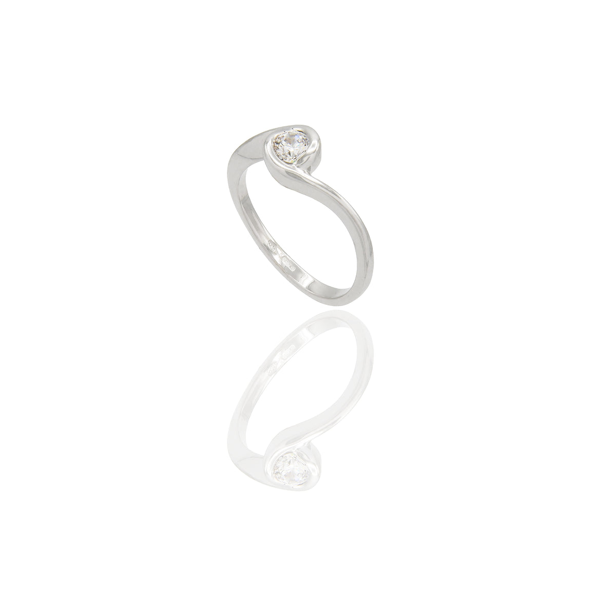ANELLO DONNA SOLITARIO TORNITO
