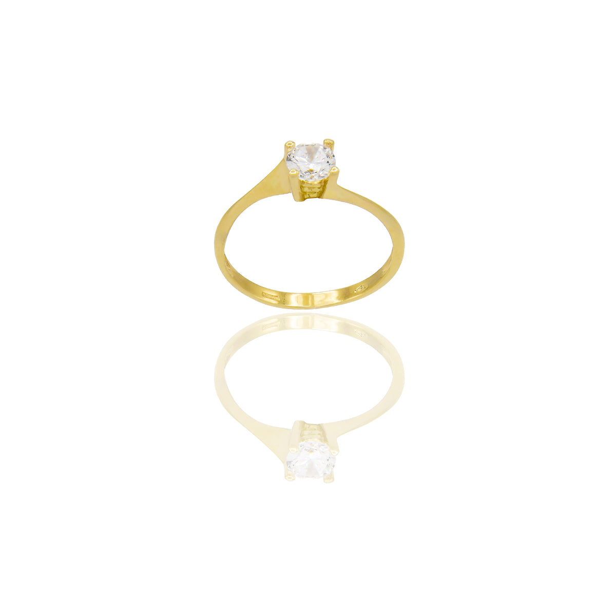 ANELLO DONNA SOLITARIO 4 GRIFFE