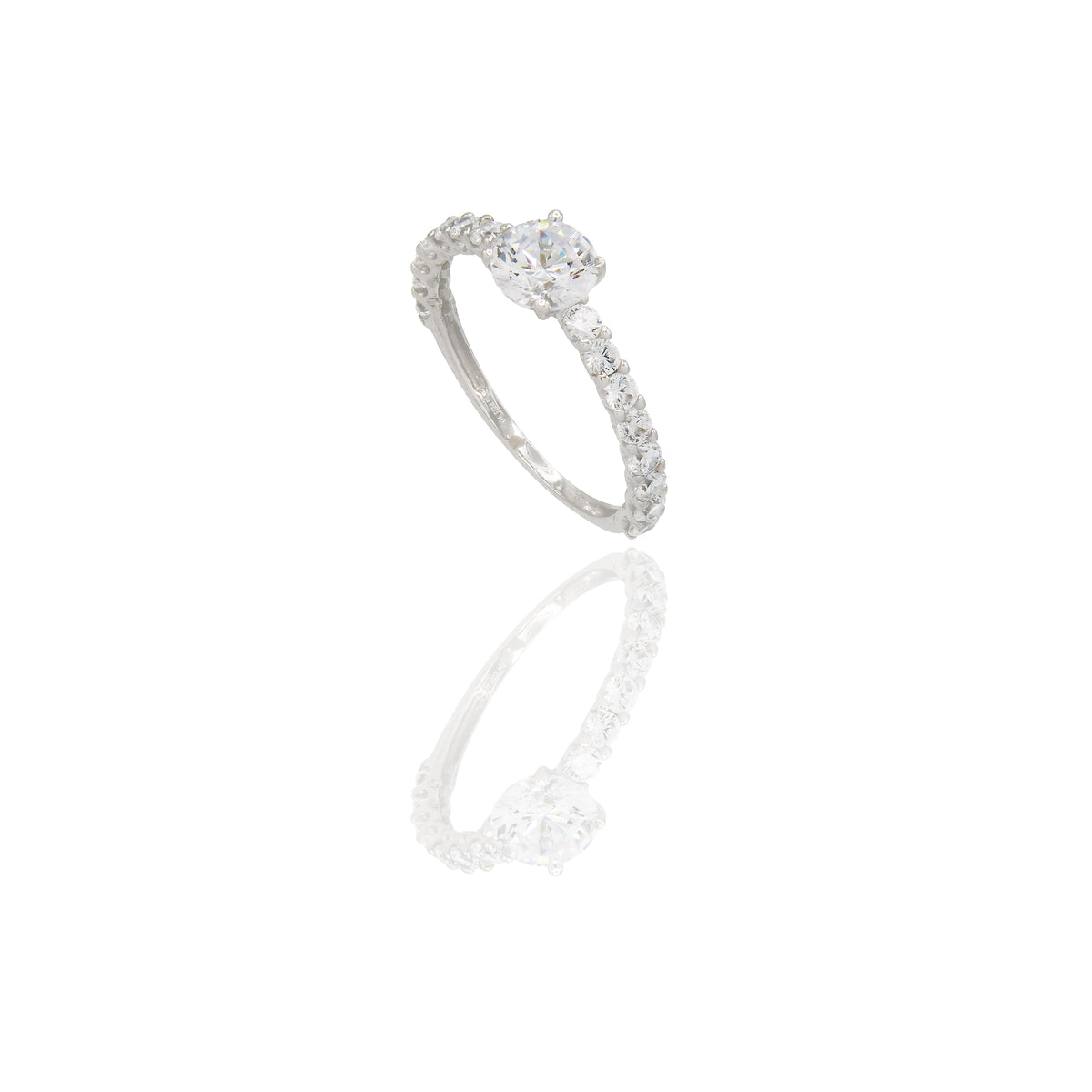 ANELLO DONNA MEZZA VERETTA PIETRA CENTRALE