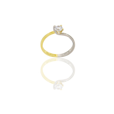 ANELLO DONNA SOLITARIO 4 GRIFFE