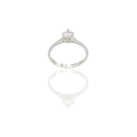 ANELLO DONNA SOLITARIO 4 GRIFFE