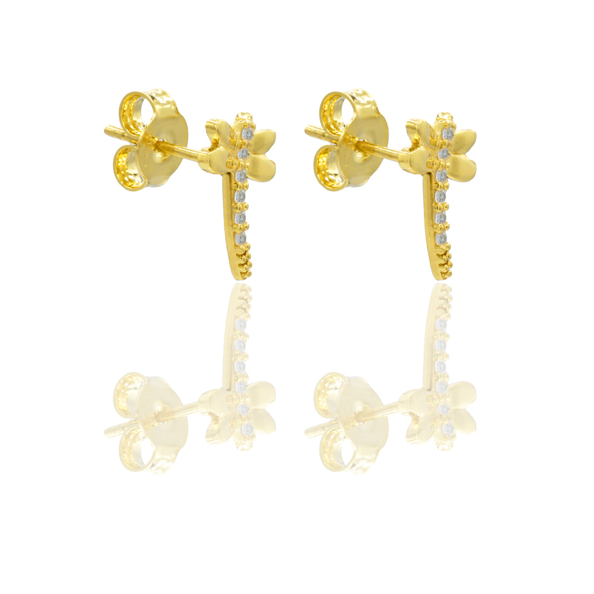 ORECCHINI DONNA DONNA LOBO LIBELLULA PAVE'