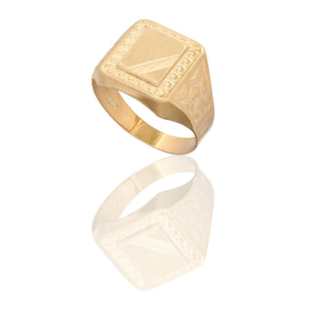 ANELLO UOMO SCUDO QUADRATO
