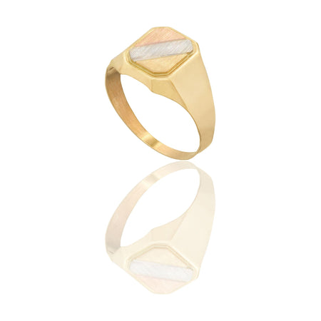 ANELLO UOMO SCUDO RETTANGOLARE