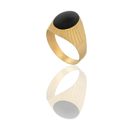 ANELLO UOMO SCUDO OVALE