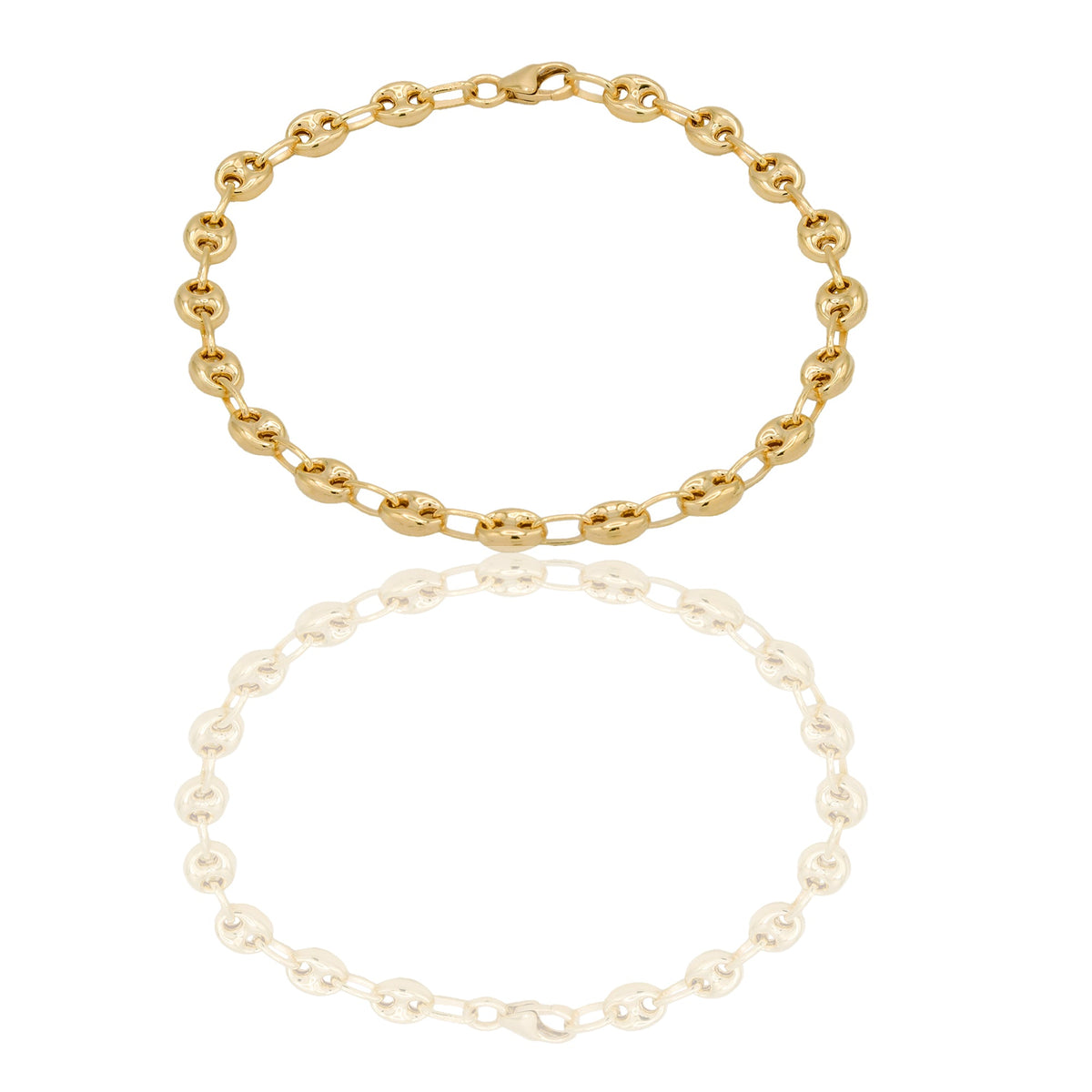 Bracciale Oro Giallo Catena piena Solo Oro mis.1 cm. 19