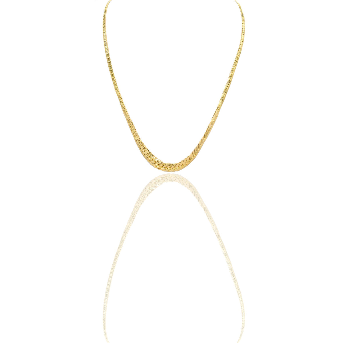 Collana Oro Giallo Oro 18 carati Schiena D'asino Solo Oro Lunchezza cm.45 spessore max mm.6
