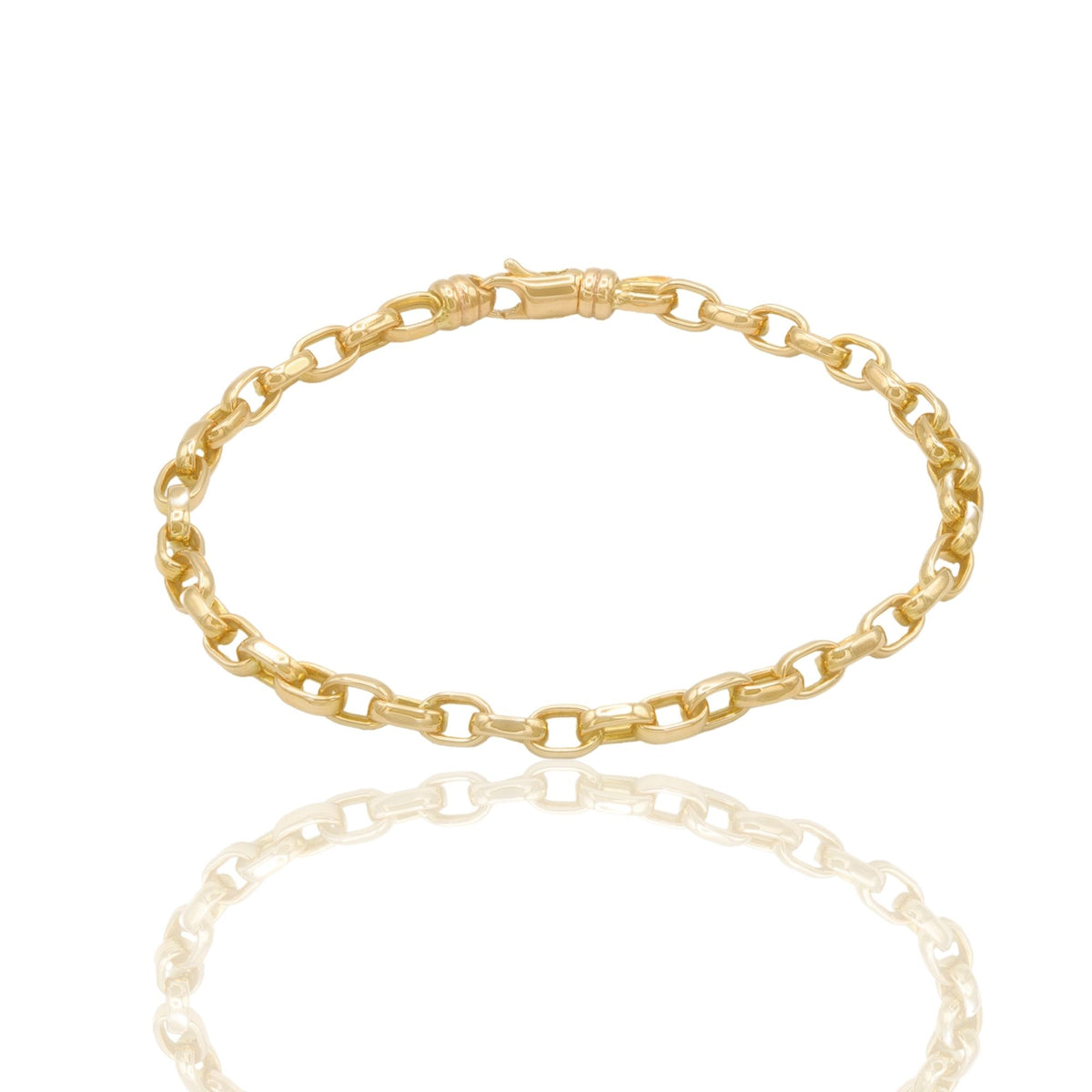 Bracciale Oro Giallo Oro 18 carati Rolo' Solo Oro cm 19