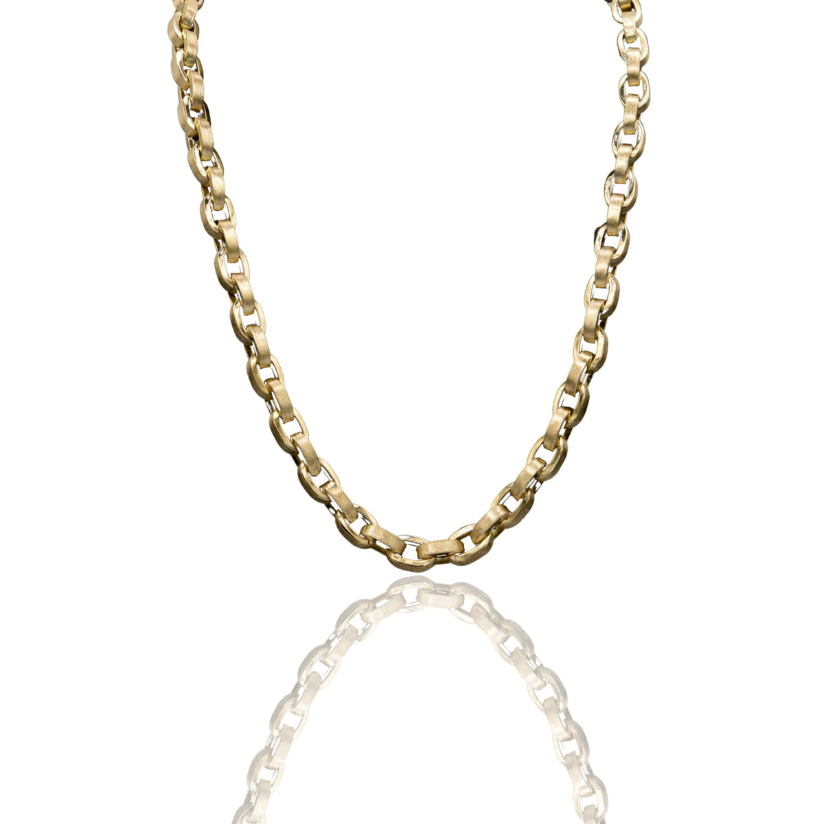 Collana Oro Giallo Oro 18 carati Rolo' Tondo Solo Oro cm.50