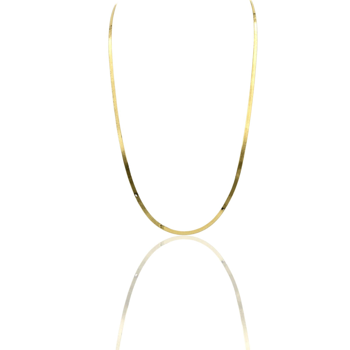 Collana Oro Giallo Oro 18 carati Piattina Flex Solo Oro Spessore mm. 4,00 cm. 50