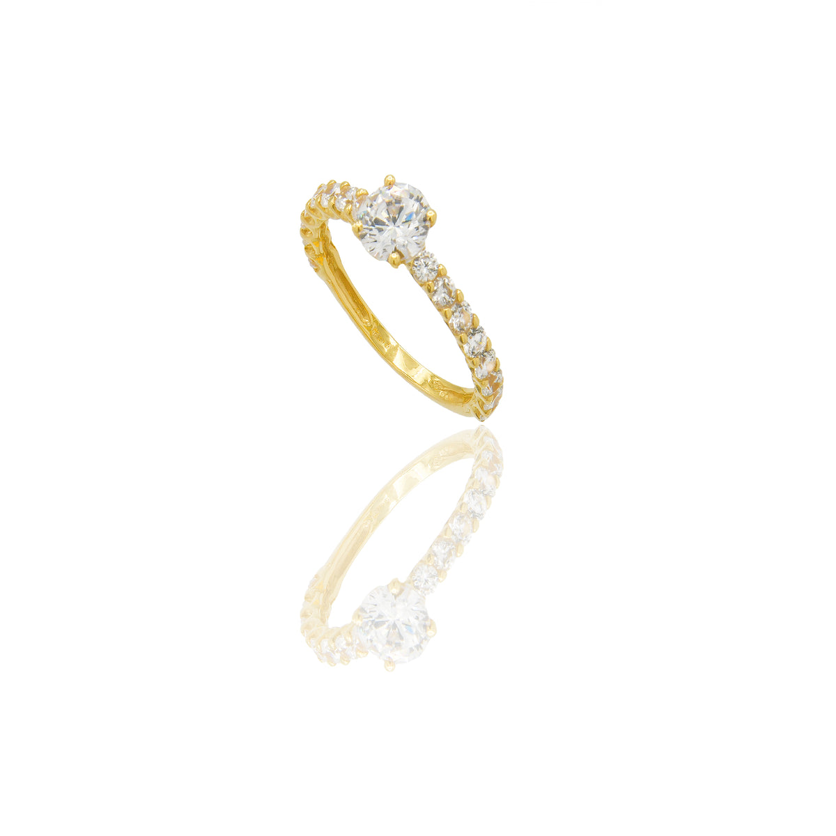 ANELLO DONNA MAGIC CENTRO E CONTORNO PAVE