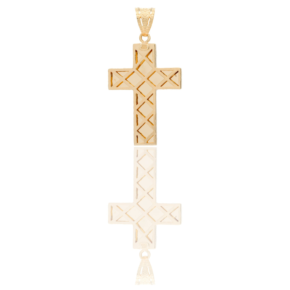 CIONDOLO CROCE DIAMANTATO CON CRISTO
