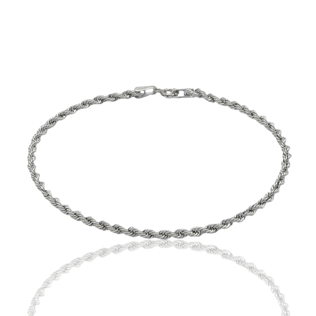 Bracciale Oro Bianco Oro 18 carati Laser 040 Solo Oro cm. 20