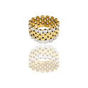 Anelli Oro Giallo Oro Bianco Oro 18 carati Giubile' Morbido Solo Oro spessore maglie 10,5 mm